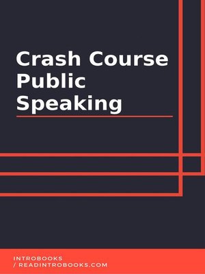 cover image of Crash Course Public Speaking